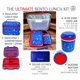 thumbnail image 2 of Set de Caja Bento kinsho 700 ml Azul con Cohetes Espaciales, 2 of 9