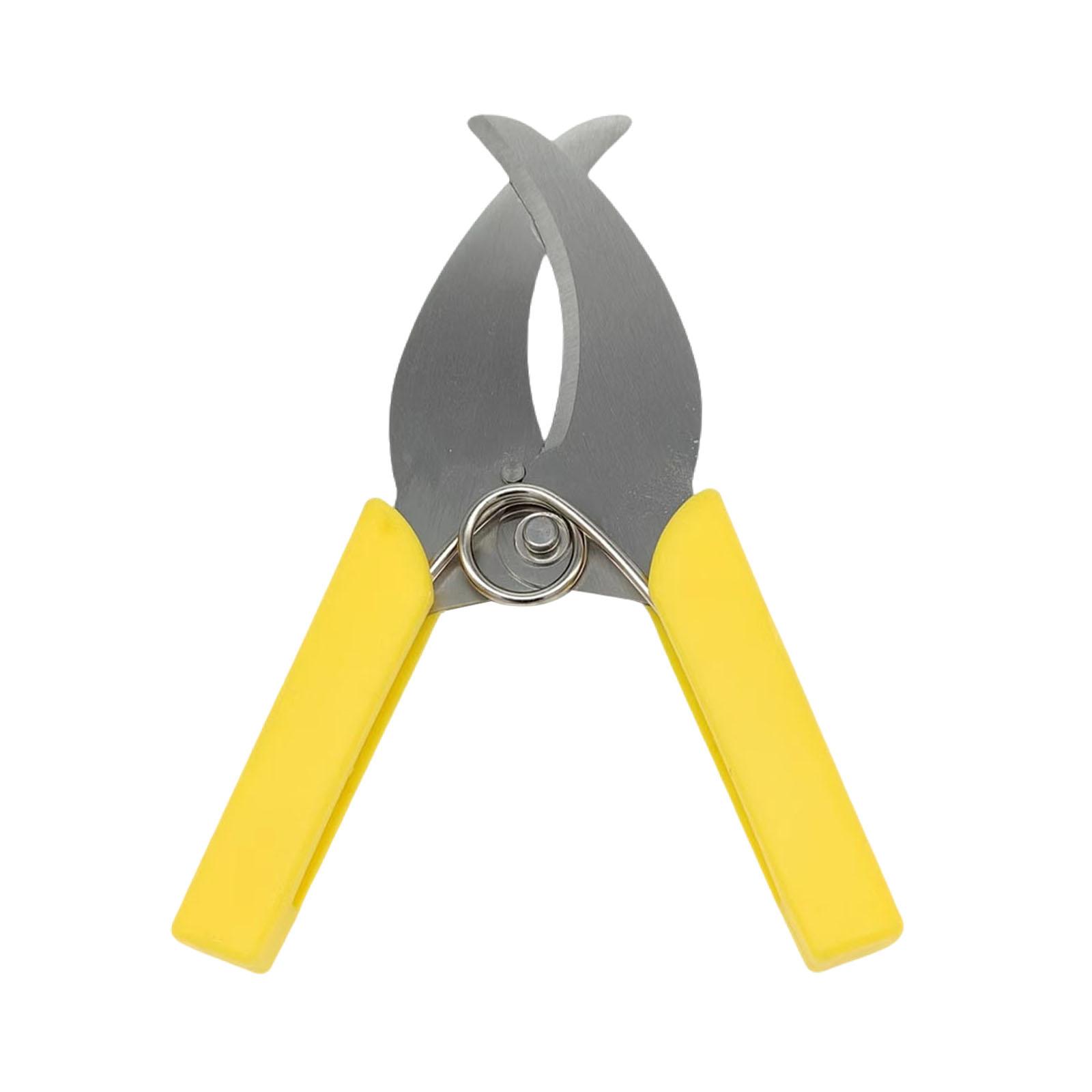 Ioensy - Cortador De Ladridos De Anillo Para Ramas De Árboles De Jardín, Tijera, Herramienta De Corte Para Anillar Plantas, Mango Amarillo