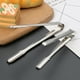 thumbnail image 1 of Mini pinzas para aperitivos, juego de 3, de metal, para servir hielo, azúcar, postres, de acero inoxidable, utensilios de cocina., 1 of 8