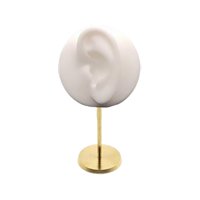 Magideal - Organizador De Joyas, Soporte De Maniquí De Oreja De Silicona, Almacenamiento De Joyas, Accesorios De Fotografía, Soporte De Exhibición De Pendientes , Blanco A La Izquierda Izquierda Blanca