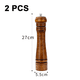 thumbnail image 2 of Juego de 2 molinillos de sal y pimienta de madera con núcleo de cerámica., 2 of 5