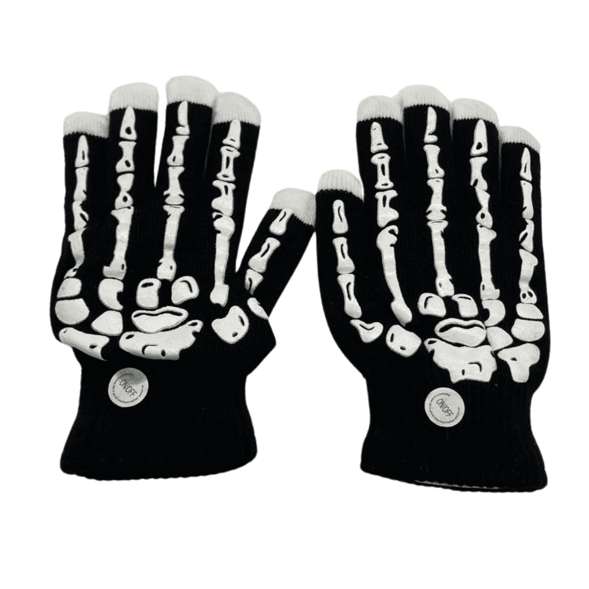 Genérico - Guantes Esqueleto Con Luces En Los Dedos Halloween 2025