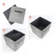 thumbnail image 3 of Cubo de Almacenamiento REGALWOVEN, 3 Piezas de Contenedor de Tela con Asa para Estantes y Armarios, Cesta de Almacenamiento Plegable para Organizar Ropa y Libros Gris 11*11*11in, 3 of 6
