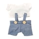 thumbnail image 2 of Ropa De Muñeca De Felpa, Accesorios De Fotografía DIY, Ropa De Muñeca Con Manos En Niña Para Muñecas De 17cm, Camiseta Con Tirantes, 2 of 3