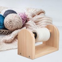 Footful - Soporte De Hilo De Madera - Organizador Para Tejer Con Base Estable, Gira Suavemente, Anti-Enredos - Ideal Para Tejedoras Y Crochet (13/20Cm) - Regalo Perfecto