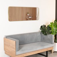 Tuhome - Espejo Sussy Rectangualr 120X45X3,8 Cm Dorado Con Marco Metalico