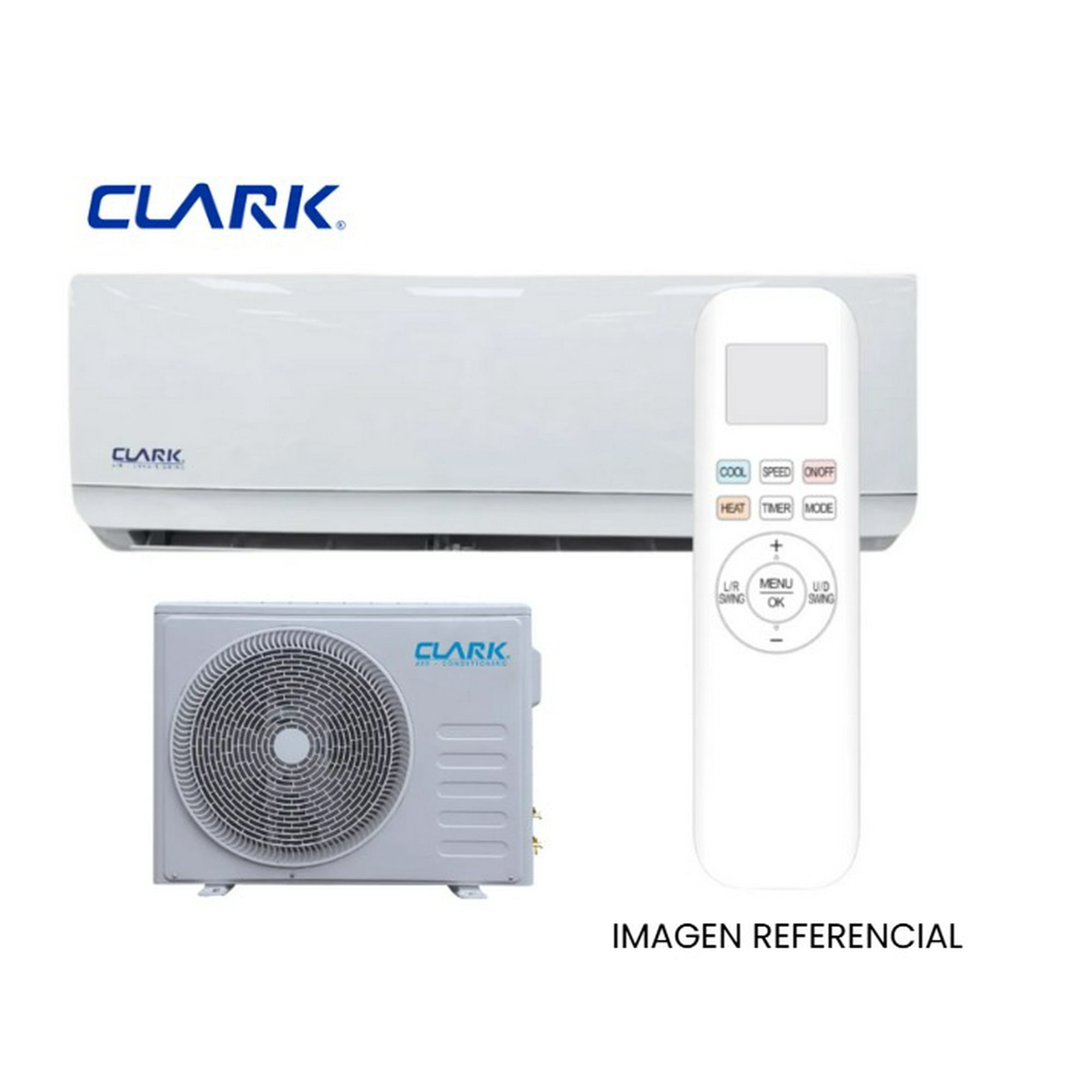 Aire Acondicionado De 12000 Btu Tipo Split Muro Inverter Wifi Clark