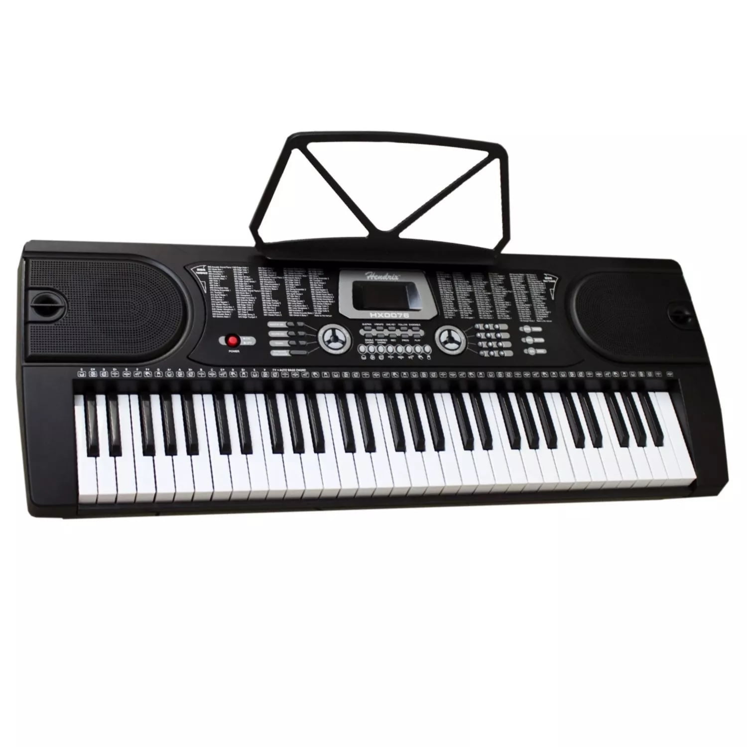 Teclado Elect Musical 61 Teclas Hx0076 + Micrófono Hendrix