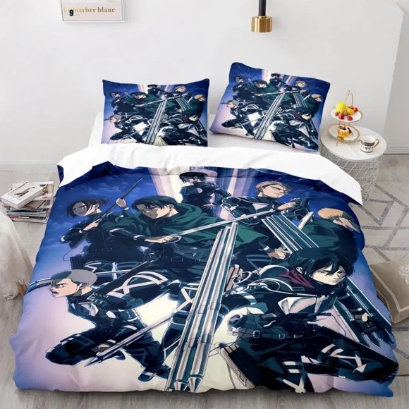 Attack On Titan Bedding Set Bedding Set Adult Kid Duvet cover Sets Home Textiles Bed Sheets