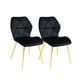 thumbnail image 1 of Pack 2 Sillas Para Comedor Acolchada Aviador Gold Negro, 1 of 3