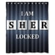thumbnail image 1 of Cortina de ducha BBC Sherlock "Soy Sherlocked" con ganchos (60 x 72 pulgadas), 1 of 3