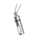 thumbnail image 4 of Collar De Urna De Cremación Contenedor Colgante De Recuerdo Para Artículos Privados Cabello Hombres Argent, 4 of 5