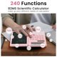 thumbnail image 2 of Calculadora científica ROATEE GY-82MS con 240 funciones, color rosa, 2 of 9