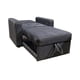thumbnail image 3 of Sofa Cama Milán Un Cuerpo En Felpa Gris Oscuro, 3 of 3