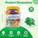 thumbnail image 2 of Matching Letters Fine Motor Toy, Double-Sided ABC Dinosaur Alphabet Match Game With Uppercase Lowercase, Preschool Educational Montessori Learning Basket Toys For Toddlers Boys Girls, 2 of 3