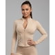 thumbnail image 1 of Chaqueta Deportiva Mujer Compresión Gym Fitness Entrenamiento con Líneas Blancas, 1 of 3