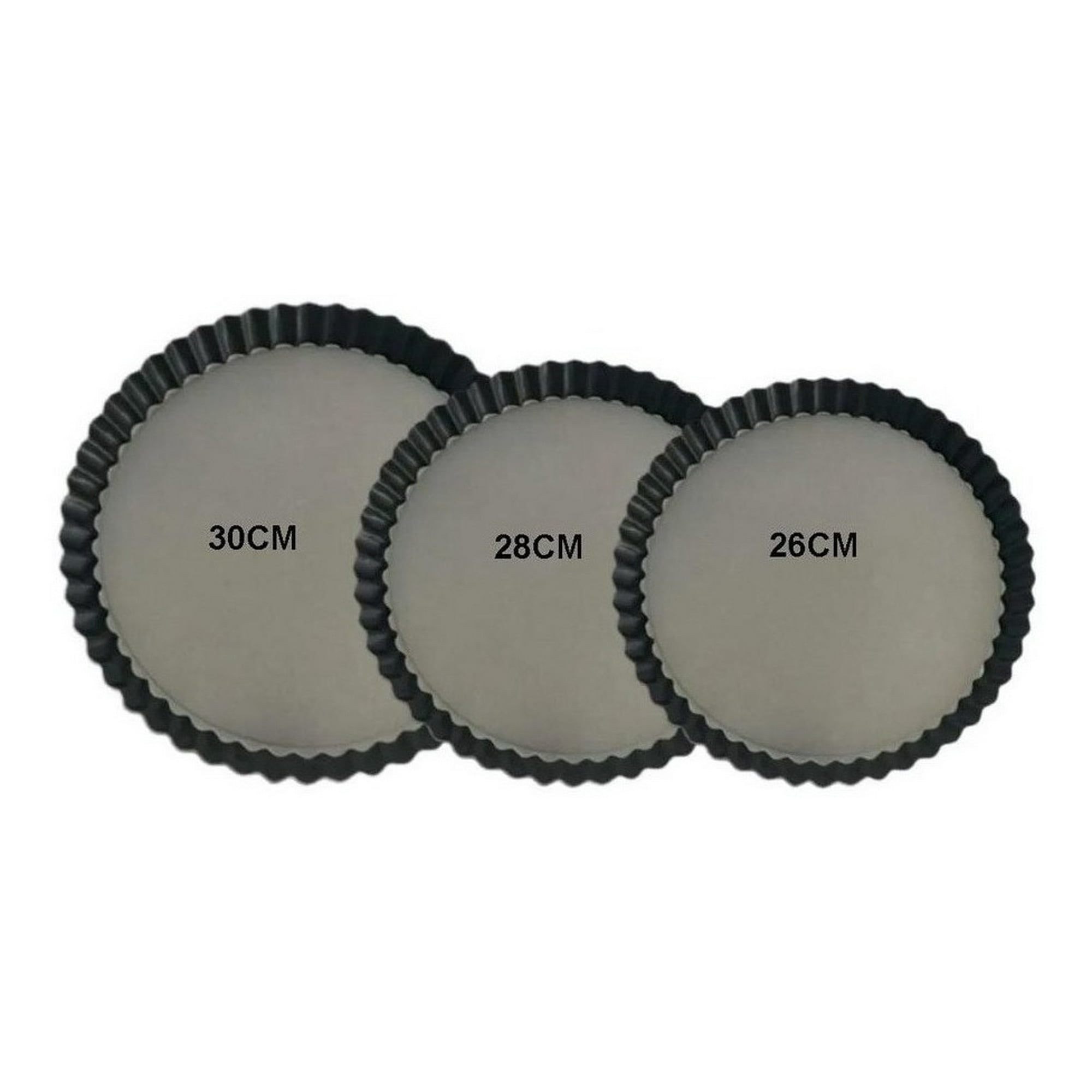 Genérico - Pack3 Moldes Desmontables Molde Desmontable Tarta 26 28 30cm