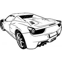 Rienda Libre Graphics - Decomural Ferrari Car Back Sport Transport Ws-41206