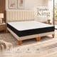 thumbnail image 1 of Cama King Beige con Colchón y Respaldo Lineal en Lino, 1 of 4