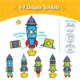 thumbnail image 4 of Kit de decoración para ventanas Imagimake Rocket Suncatcher para niños de 6 a 8 años, 4 of 8