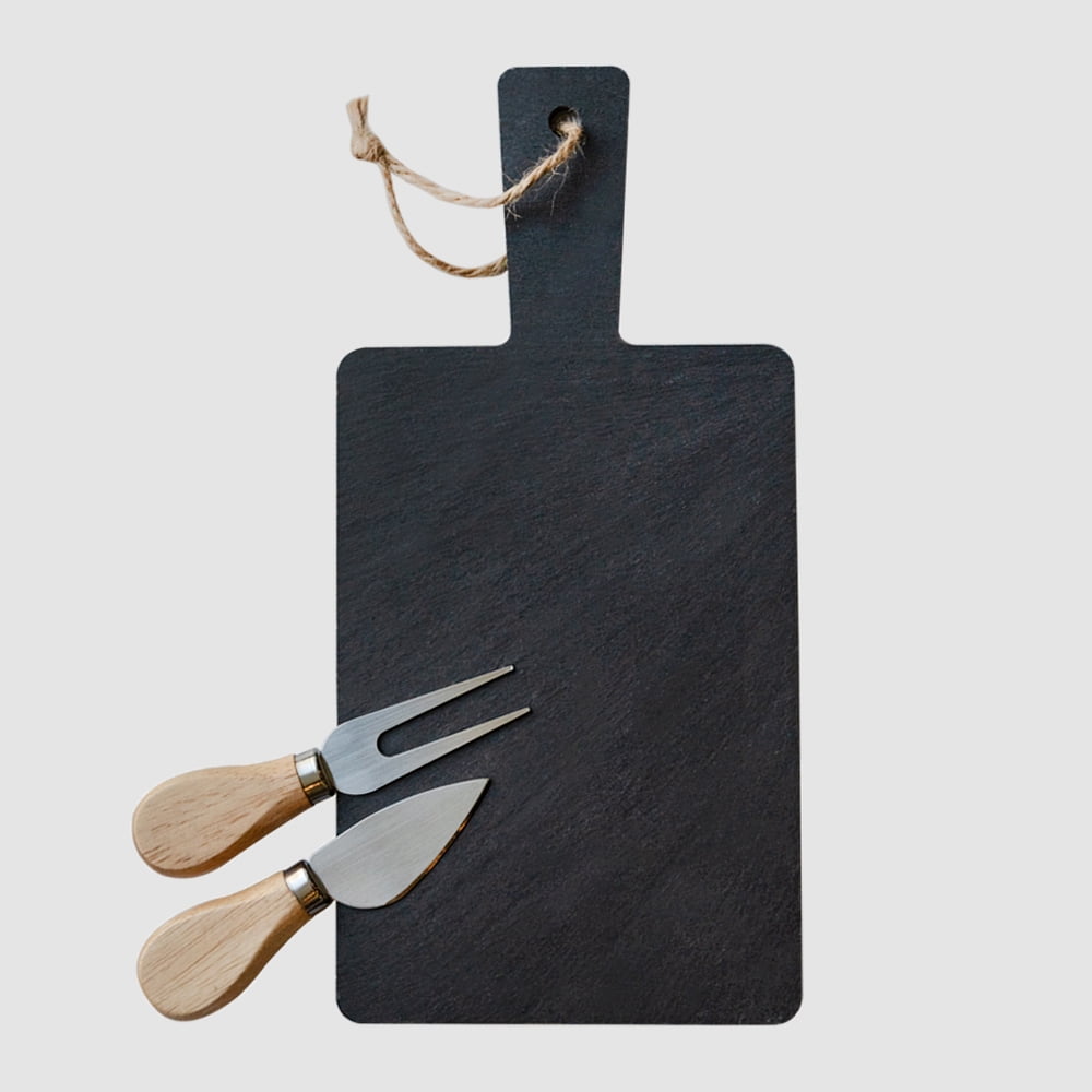 Set Aperitivo Tabla Piedra Pizarra 28x14 Cm Wayu