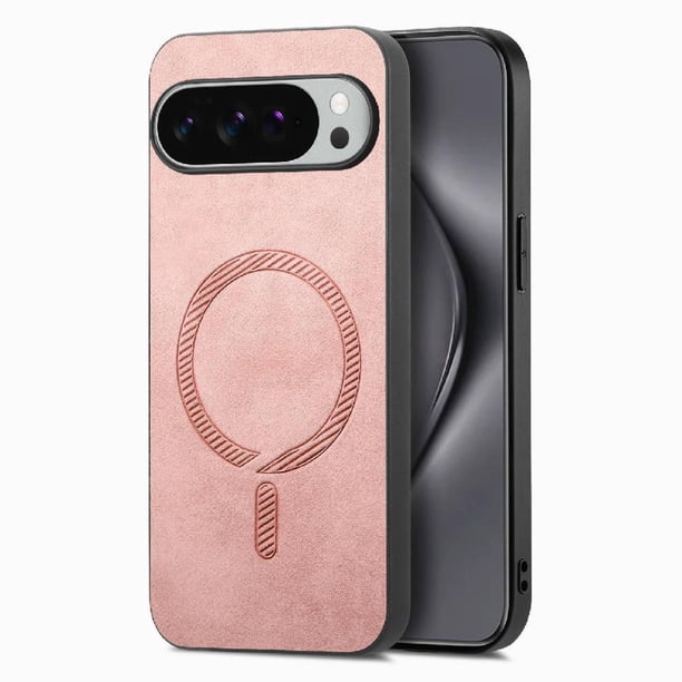 Magnetic Slim Case for Google Pixel 10 Pro XL with Camera Guard & Anti-Scratch Back Pink