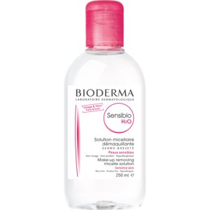 Bioderma - Sensibio, H2O Agua Micelar Limpiadora Y Solución Desmaquillante Para Rostro Y Ojos - 8.33 Fl. Oz.