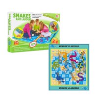 Fliperex - Juego Serpientes Y Escaleras Alfombra De Entretención Niños