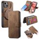 thumbnail image 1 of Funda Billetera Magnética para iPhone 15 Soporte Tarjetas Desmontable Marrón, 1 of 6