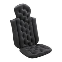Magideal - Almohada De Bañera Para Cabeza, Cuello, Accesorios De Spa, Portátil, Cómodo, Antideslizante, Cojín Suave, Soporte De Espalda Para Baño, Bañera, Spa , Negro