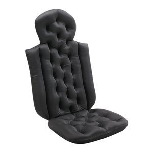 Magideal - Almohada De Bañera Para Cabeza, Cuello, Accesorios De Spa, Portátil, Cómodo, Antideslizante, Cojín Suave, Soporte De Espalda Para Baño, Bañera, Spa , Negro