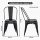 thumbnail image 5 of Comedor Restaurante Cafeteria 70x70x74cm 4 Sillas Venhoouse Negro, 5 of 8