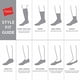 thumbnail image 5 of Calcetines Hanes para bebés y niñas pequeñas, corte bajo, paquete de 10, 5 of 5