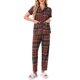 thumbnail image 1 of INSPIRE CHIC Conjunto de Pijama de Cuadros para Mujer con Botones, Ropa de Dormir y Descanso con Pantalones y Bolsillos XL Manga Corta-Cuadros Rojos, 1 of 6