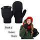 thumbnail image 2 of Pack 3 Guantes Térmicos De Invierno Sin Dedos Convertibles, 2 of 6