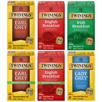 Tea Twinings Variety, Paquete De 6 Unidades, Earl Grey, Desayuno Inglés