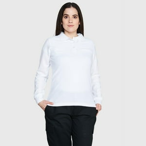 Jayson - Polera Pique Tc Ml Mujer Blanco 2Xl