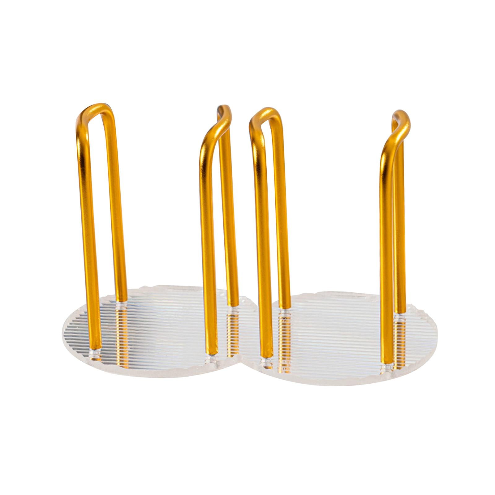 Bothyi - Estante Disponible Del Almacenamiento Del Portavasos De Papel Para El Oro Del Doble De La Estación Del Café Del Hotel Del Restaurante