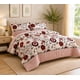 thumbnail image 1 of Cubrecama de Invierno Plush con Chiporro 2 Plazas Color Beige Floral  RS1014, 1 of 3