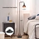 thumbnail image 5 of Lámpara de pie ONEWISH 165 cm negro mate LED 1800K globo, 5 of 9