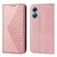 thumbnail image 2 of Funda Flip FOXDOCK para OPPO A17 4G , Estilo Billetera con Diseño Rombo, Correa de Mano y Soporte, Uso Diario, 2 of 6