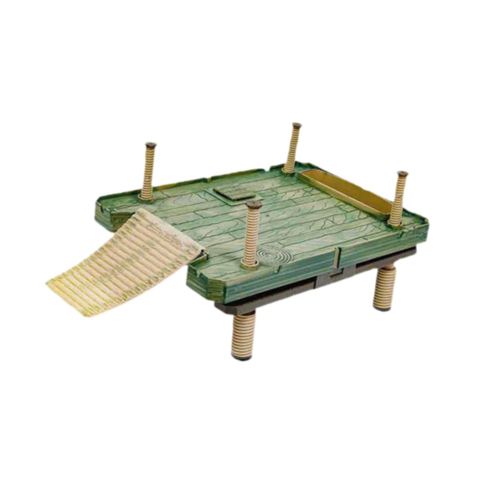 Ioensy - Turtle Resting Basking Platform Terrace Para Frog Turtle Tank Corner Reptiles 40.5X27.5Cm