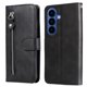 thumbnail image 1 of Funda tipo cartera para Samsung Galaxy S26 Plus con bolsillo con cremallera y ranuras para tarjetas – Función de soporte Negro, 1 of 5