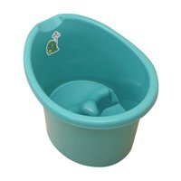 Magideal - Cubo Para Bañera De Bebé, Cubo Portátil Para Ducha De Bebé Para Bebés De 0 A 3 Años, Recién Nacido, Verde Oscuro