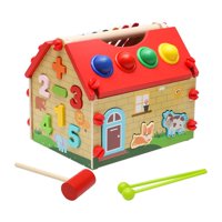 Magideal - Juguetes Montessori Para Niños, Clasificador De Formas, Juguete De Iluminación Musical, Forma Multifuncional Adecuada Para Bebés, Regalos De Cumpleaño