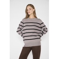 Eclipse - Sweater Josefa Gris/Negro Gris M