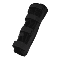 Genérico - Inmovilizador Rodilla Largo Rodillera Ortopédica Negro Talla L