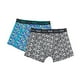 thumbnail image 1 of Bóxer Hombre Bipack Print Negro/Azul Corona, 1 of 5