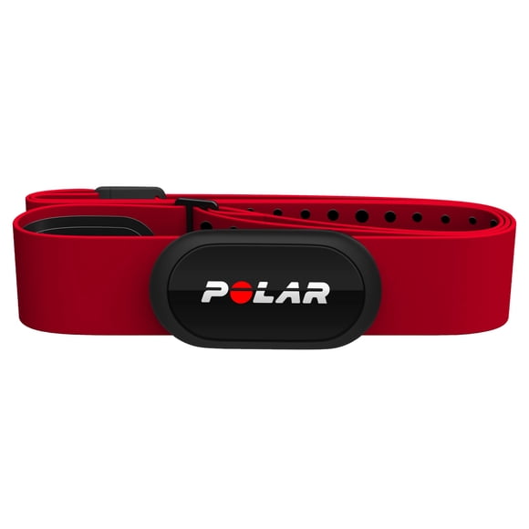 Pulsómetro con correa de pecho Polar H10, impermeable, color rojo