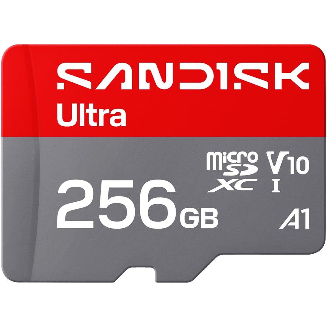 Tarjeta Microsd Sandisk Ultra 256 Gb Uhs-i V10 C10 A4 - Sdsqujq-256g